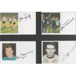 Autographed West Germany 1966 Lot, A Superb Lot Of X 4 Picture Postcards, Each Depicting A Member Of