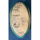 Official Gilbert Size 5 Match ball From 1995 South Africa Rugby World Cup Signed by Australian
