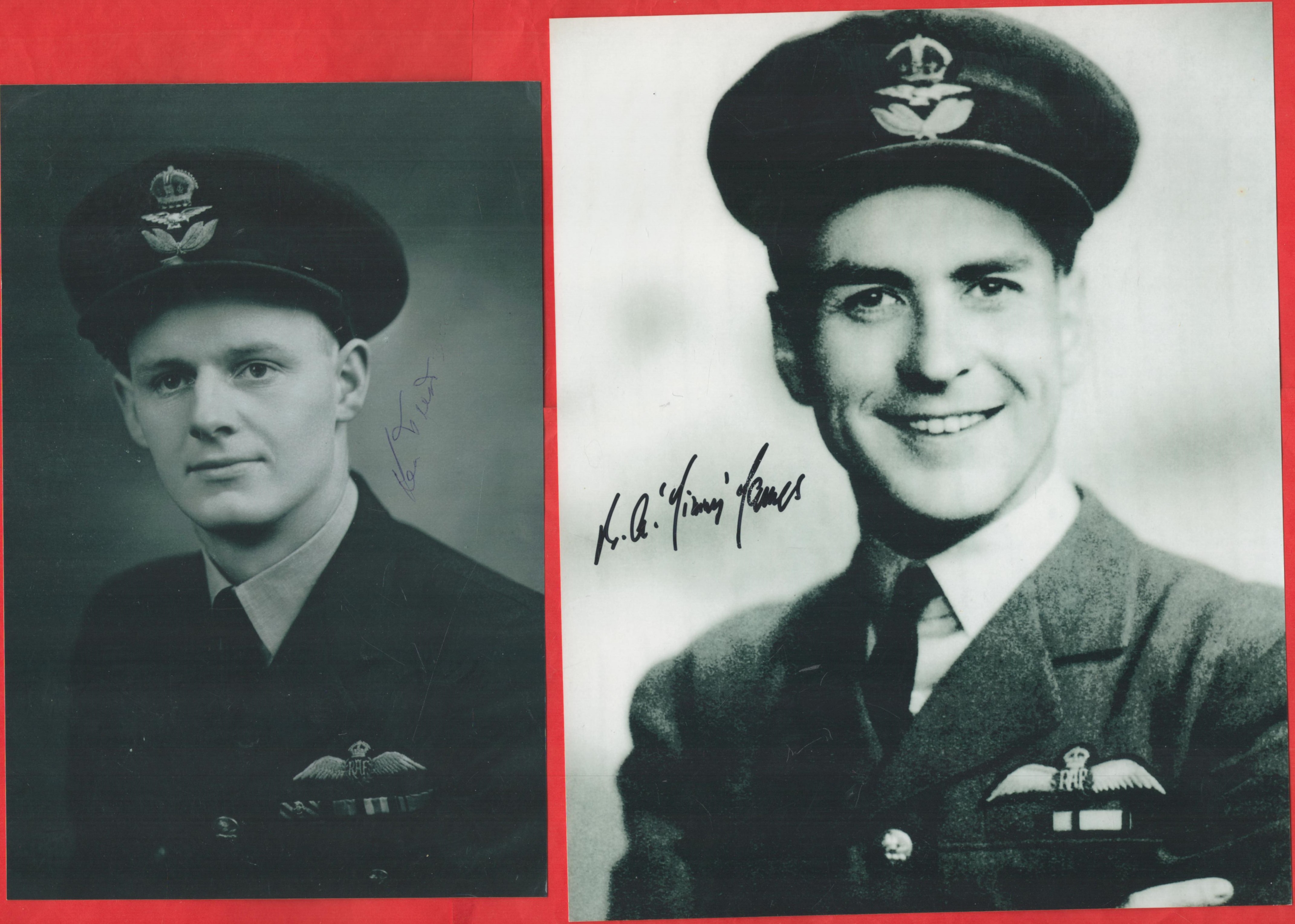 Bomber Dambuster signed WW2 photo collection. RAF Collection of 5 Individually signed Photos inc Sir - Image 2 of 3