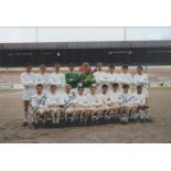 Autographed Leeds United 1968 12 X 8 Photo - Col, Depicting A Wonderful Image Showing The 1968