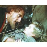 Oliver Ron Moody and Mark Lester rare double signed colour 10 x 8 inch photo. Good condition. All