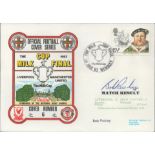 Liverpool V Manchester United 1983 Dawn Official Football First Day Cover Signed By Bob Paisley.