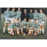 Autographed Celtic 1967 12 X 8 Photo - Col, Depicting Celtic's 1967 European Cup Winning Team And