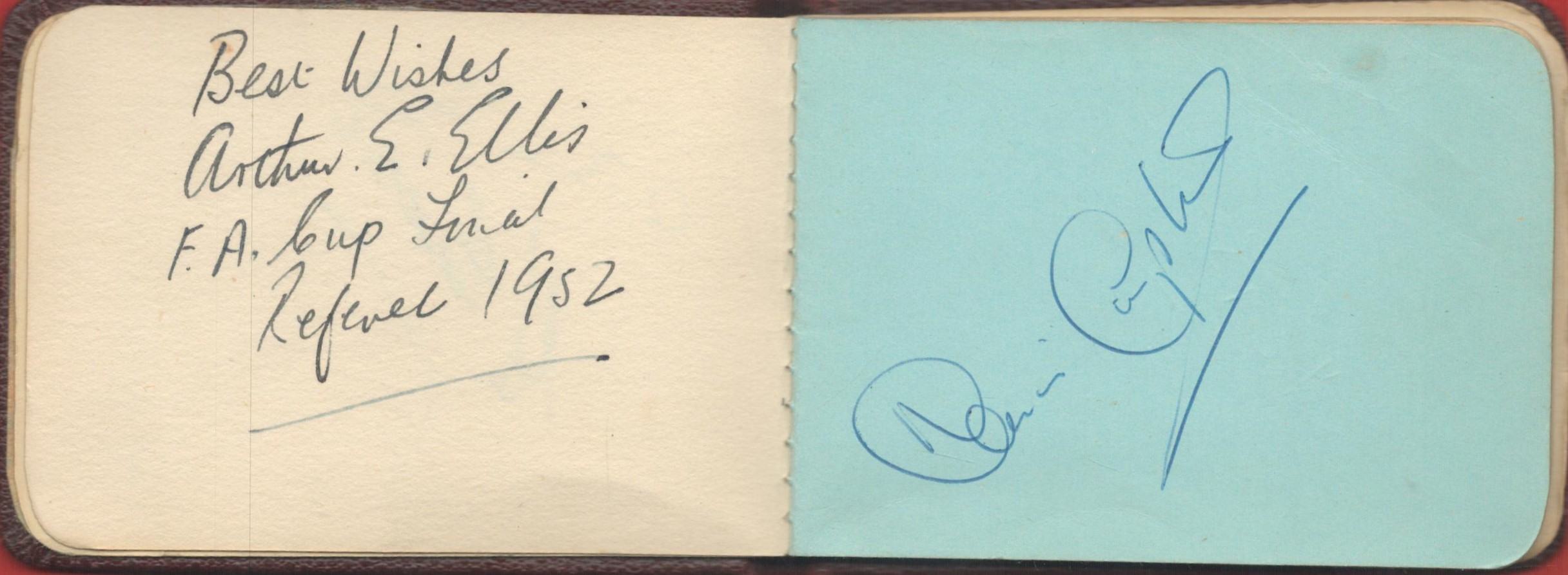 Small Vintage Autograph Book with 20 Plus Great Signatures From Sport. Signatures to include Brian