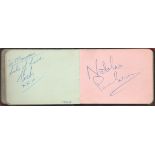 TV Music autograph book with 18 autographs including Dave Dee, Beeky, Dozy, Tich, Liz Fraser, John