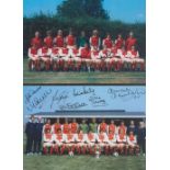 Autographed Arsenal 1979 12 X 8 Photo - Col, Depicting The 1979 Fa Cup Winners Posing With Their