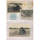 Motor Racing Signed Collection inc Mike Hawthorne, John Surtees, Peter Collins, Alastair King,