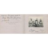 Duke and Duchess of Gloucester (Prince Henry and Princess Alice) Signed Christmas Card 1950. Good