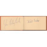 Vintage Autograph Book Containing 34 Great Signatures from the Opera. Signatures include Janet