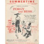 Sidney Poitier (1930-2020) Actor Signed Sheet Music For Summertime From Porgy And Bess. Good