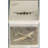 WW2 RAF Silver Folder Containing 21 10x8 Photos with a total of 35 Signatures inc AVM Johnnie