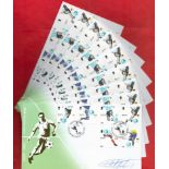 1966 World Cup Collection 9 fantastic 40th Anniversary 1966-2006 FDCs signatures includes Martin