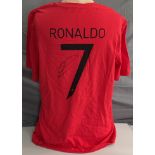 Cristiano Ronaldo Signed Manchester United 7 Shirt. Good condition. All autographs come with