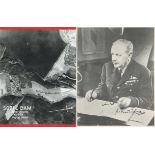 Bomber Dambuster signed WW2 photo collection. RAF Collection of 5 Individually signed Photos inc Sir