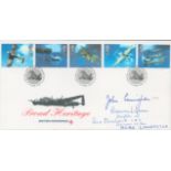 John Cunningham and Rosemary Lapham Signed Proud Heritage FDC. Good condition. All autographs come