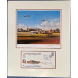 WW2 Mount includes Colour Print by Nicolas Trudgian (limited edition 30 / 250) Signed by the