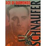 Heinz Wolfgang Schnaufer autograph and WW2 6 Luftwaffe Aces Signed Ace of Diamonds Schnaufer