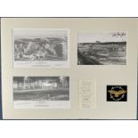 WW2 The Great Escape from Stalag Luft III Mount with two limited edition Prints by Richard Taylor