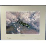WW2 Colour Print The Last Combat by Frank Wootton Signed by Adolf Galland limited edition Print no