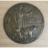 WW1 Death Plaque for Corporal George Frederick Phillips of Coldstream Guards, 2nd Battalion.