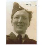 WW2 Flt Lt Ken Thomas DFC of 622 Sqn Signed 7x5 Black and White Photo. Good condition. All