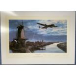 WW2 Colour Print Homeward Bound by Nicolas Trudgian Multi Signed by Edward C Johnston, Ray Grayston,