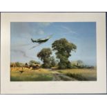 WW2 Colour Print Down On The Farm by Frank Wootton Signed by Robert Doe, limited edition Print no