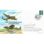 WW2 Wg Cdr KHH Cook DFC Signed 60th anniv of the Augsburg Raid MF2 FDC. Good condition. All