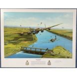 WW2 Colour Print Kembs Incident by Keith Aspinall Signed by Murray Valentine, limited edition no