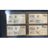 WW2 RAF VIP 75th Anniversary Collection of 30 signed FDCs. Housed in London 1980 Binder Folder.