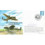 WW2 Wg Cdr EE Rodley DSO DFC AFC Signed 60th anniv of the Augsburg Raid MF2 FDC. Good condition. All
