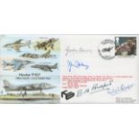 Bill Bedford and 3 others Signed Hawker P1127 First Flight 21 Oct 1960 Flown FDC. Good condition.