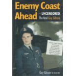 WW2 8 Superb Dambusters Signed Enemy Coast Ahead Hardback Book by Guy Gibson. Signed in pencil on