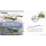 WW2 Marshal of the RAF Sir Michael Beetham Signed 60th Anniv of the 1st 1000 Bomber Raid FDC. Good