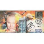 Colin Baker signed Doctor Who FDC. Includes 2 postmark 26/3/2013 First day of issue and 5 stamps.