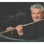 James Galway signed 10x8 colour photo. Sir James Galway OBE (born 8 December 1939) is an Irish