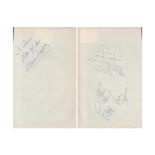 Gloria Gaynor signed 12x8 album page dedicated on the reverse Little and Large. Gloria Gaynor (née