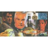 Derek Jacobi signed Doctor Who FDC. Postmark Cosmo Place 10 September 07 and 1 stamp. Cover number