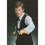 Steve Davis signed 5x8 colour photo. Davis OBE is an English retired professional snooker player who