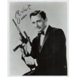 Robert Vaughan signed 10x8 black and white Man From Uncle black and white photo. Good condition. All