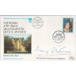 Countess of Strathmore signed 80th Birthday of Queen Elizabeth The Queen Mother FDC. Includes 2