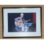 John Williams signed 16x12 approx. mounted and framed colour photo done to a professional