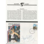 Steve Backley signed FDC. Includes 1 Postmark November 1st, 1990, 1 stamp. Good condition. All