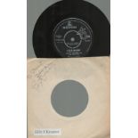 Billy J Kramer signed record sleeve dedicated includes Parlophone 45rpm vinyl Little Children.