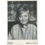 Lulu signed 7x5 vintage RCA Records black and white photo. Good condition. All autographs come