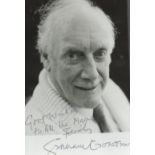 Graham Crowden signed 6x4 black and white photo. Crowden was a Scottish actor. He was best known for