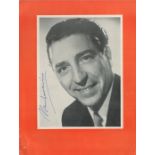 Mantovani (1905-1980) Italian Composer Signed Vintage 1953 Concert Programme. Good condition. All