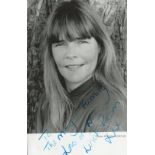 Linda Robson signed 6x4 black and white photo. Robson is an English actress and television