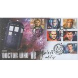 Sylvester McCoy signed Doctor Who FDC. Includes 2 postmark 26/3/2013 First day of issue and 6