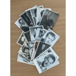 Entertainment collection over 20 signed vintage 6x4 black and white photos includes some great names